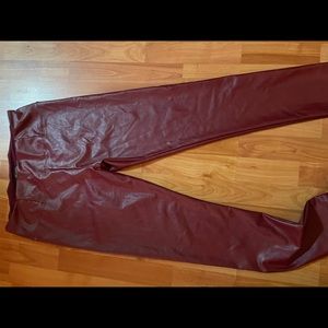 Faux leather leggings